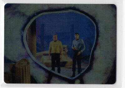 STAR TREK TOS Archives & Inscriptions Metal Case Topper Card Kirk & Spock #CT1