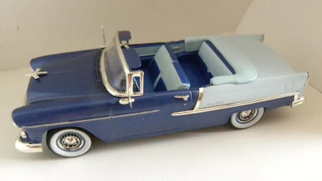 1/43 Chevrolet BEL AIR Convertible 1955 Skyline blue  / Met.Glacier blue