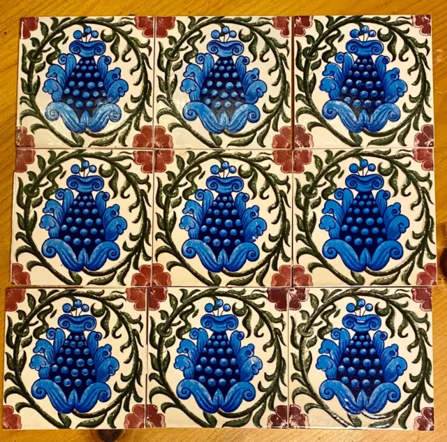 William de Morgan replica tile 15cm x15cm 2