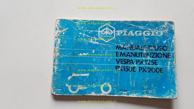 Piaggio Vespa PX E 125 150 200 1985 manuale uso manutenzione libretto originale
