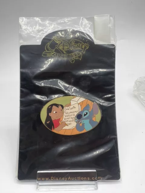 Disney Auctions Lilo and Stitch Letter to Santa LE 100 Pin Christmas Holiday