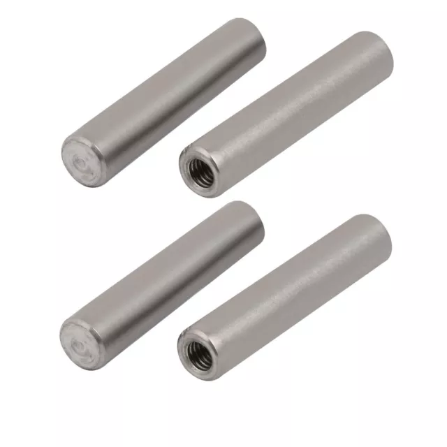 Acciaio inox 304 filettatura femmina M6 10mmx50mm tassello cilindrico perno 4pz