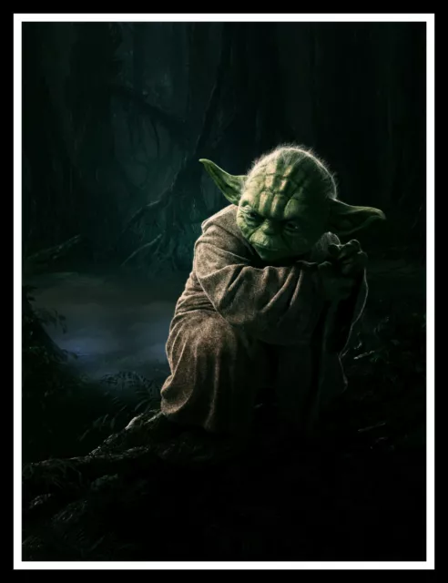 Star Wars Yoda Movie Poster Print & Unframed Canvas Prints