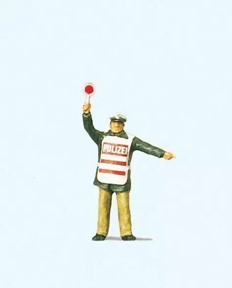Policier En Sécurité Gilet Ho / Oo Figurine Preiser 28012
