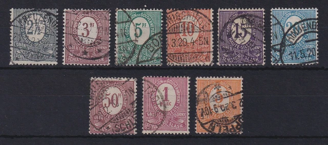 Dt. Abstimmung Oberschlesien 1920 Freimarken Mi.-Nr. 1-9 gestempelt