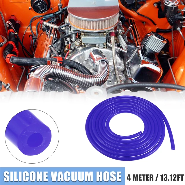 5mm ID 13.12ft Car Silicone Vacuum Hose Pipe Water Air Boost Line Tube Blue