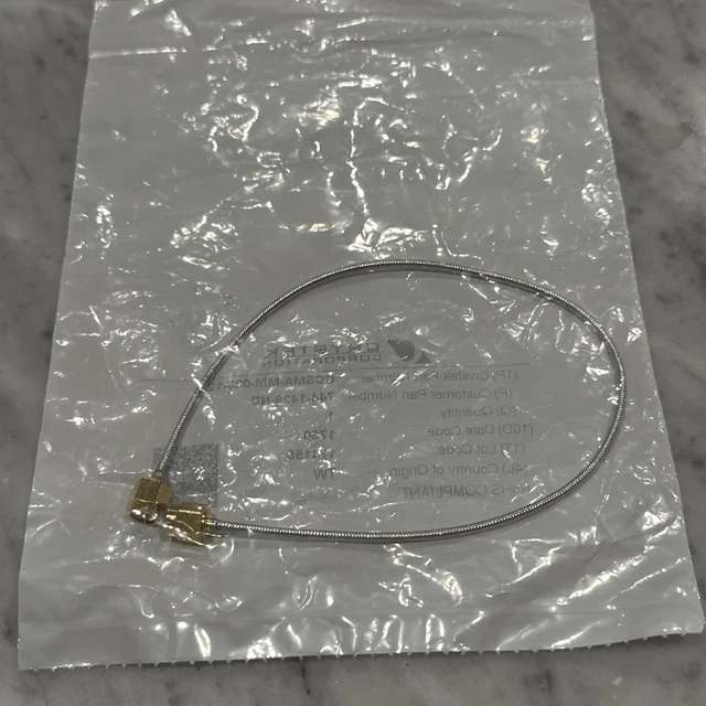 Crystek Microwave 12 GHZ Hand Formable .086 Coax Cable CCSMA-MM-086-12