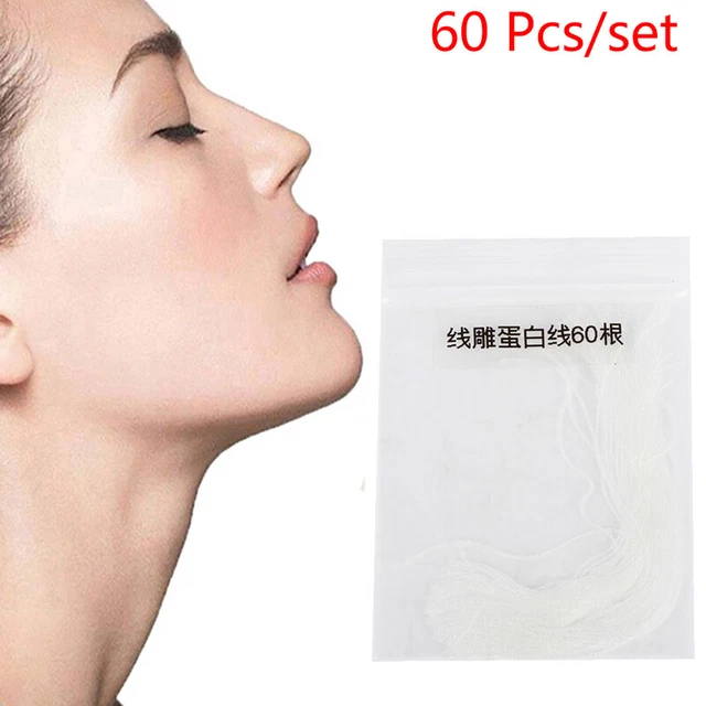 60Pcs Facial Collagen Thread Lift Protein Peptide Line Carving For Radar Cat3