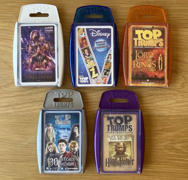 Top Trumps Bundle - Marvel Avengers, Disney, Lord of the Rings and Harry Potter