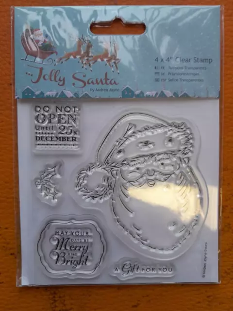 DO CRAFTS Papermania, rubber stamps, Jolly Santa, 5 stamps, PMA 907960