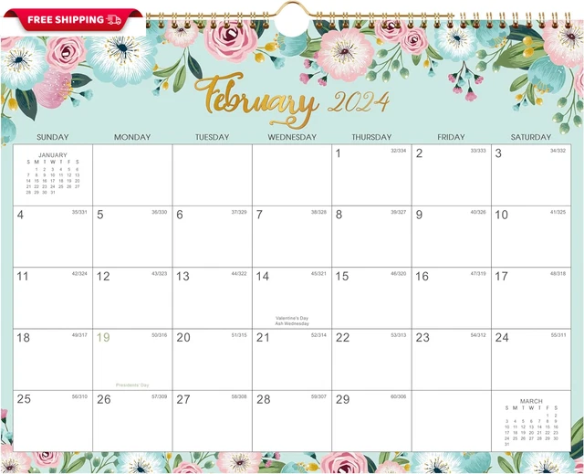 2025 CALENDAR 12 Monthly Wall Calendar 2025 with Thick Paper, January