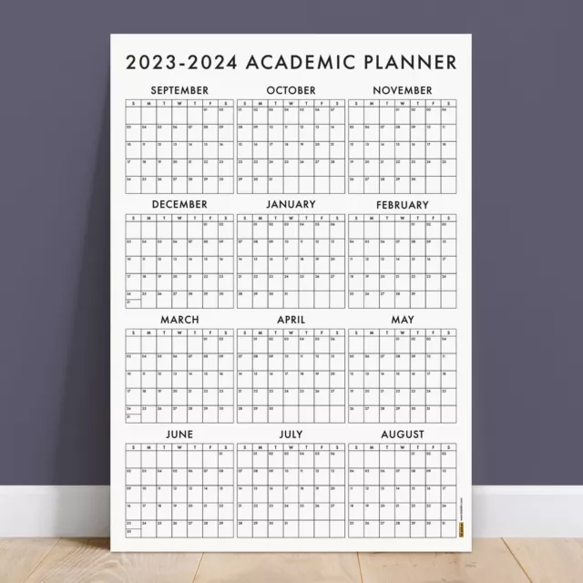 20232024 ACADEMIC WALL Calendar, Academic Year Planner SEPTEMBER Start