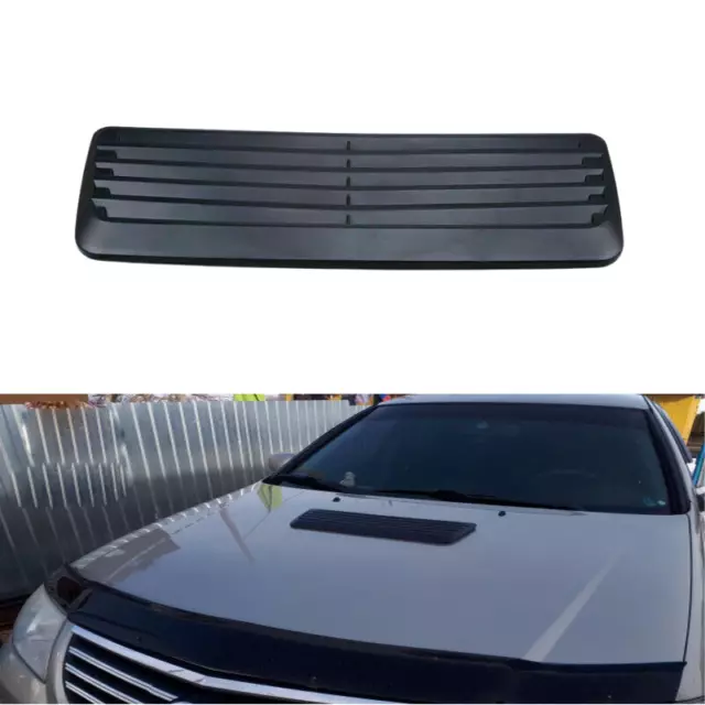 Universal Car Decorative Air Flow Intake Hood Scoop Bonnet Auto Vent Cover Black