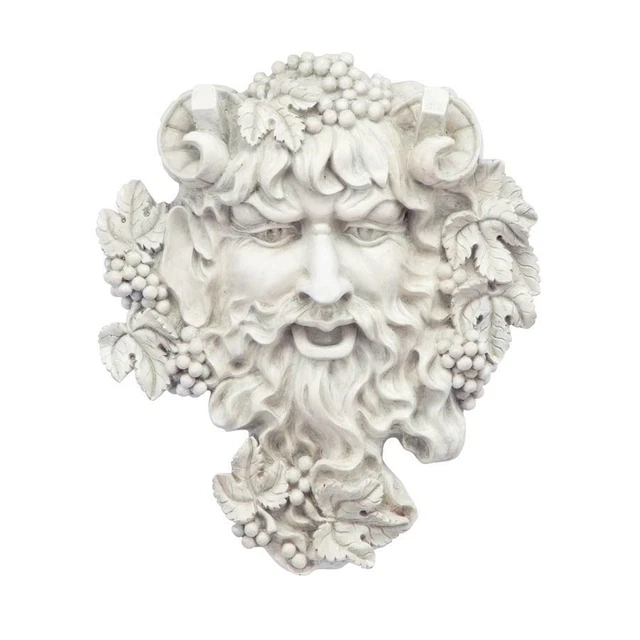 DESIGN TOSCANO BACCHUS, God of Wine Greenman Wall Sculpture Medium £39