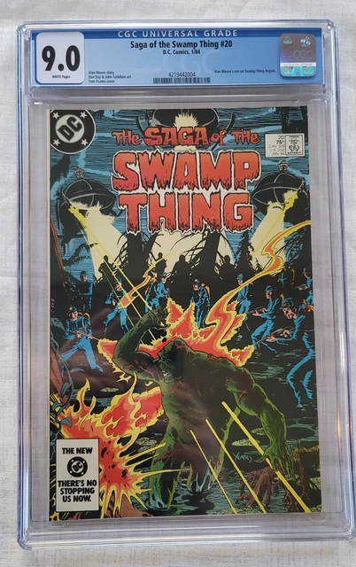 Saga of the Swamp Thing 20 (CGC 9.0)Alan Moore's run begins 1984 DC Comics