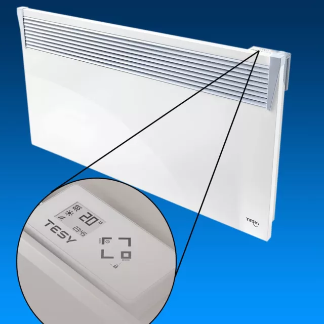Wandkonvektor 500 - 3000 W Konvektor Elektroheizung Heizgerät Heizkörper Wifi