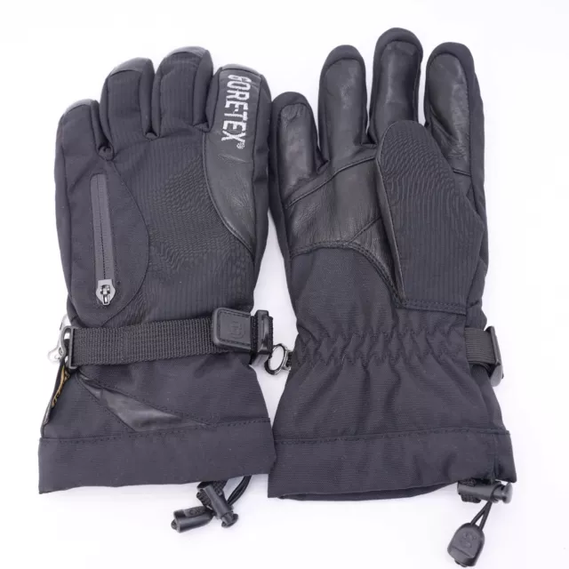 Gore-Tex Grandoe SWITCH Ladies Black Leather Winter Gloves Size Medium Snow $225