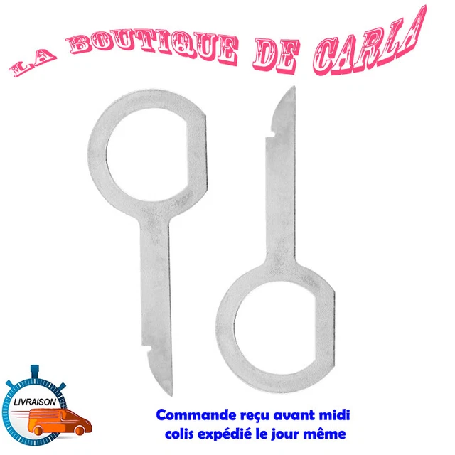 Kit De 20 Outils Démontage Autoradio CCLIFE - Clés Universelles Pour BMW, VW, Audi, Mercedes Et Plus | Pochette Rangement Incluse