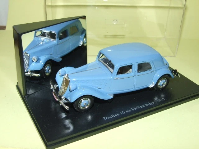 CITROEN TRACTION 15 SIX Berline Belge 1949 ATLAS Boite vitrine