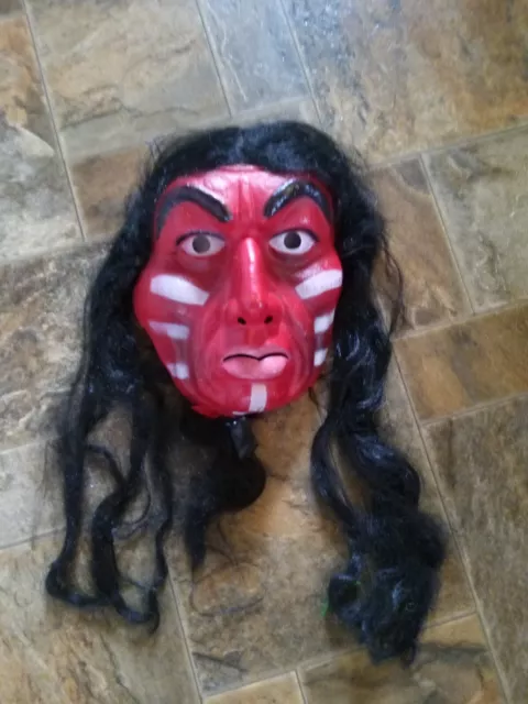 vintage Halloween mask indian Native American Toys r us mask