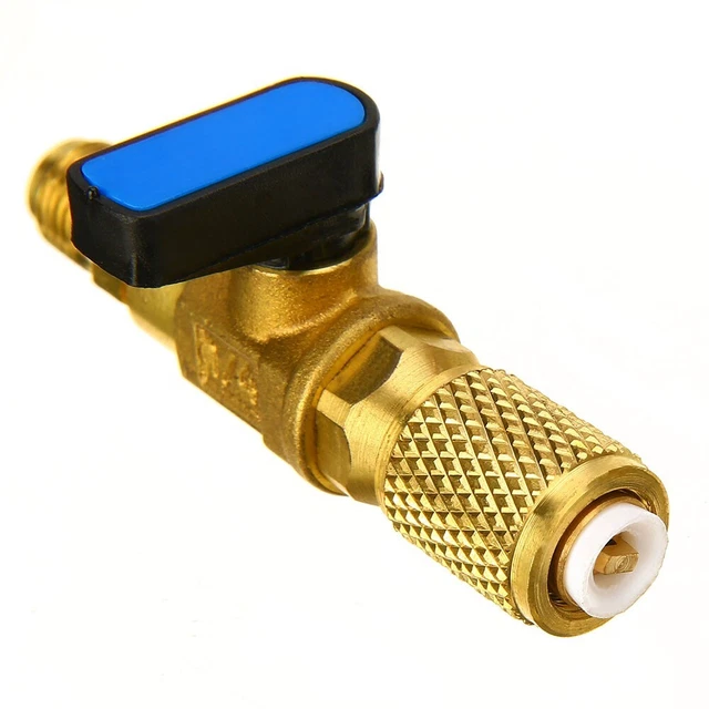 Easy to Use HVAC AC Straight Ball Valve Hassle Free R efrigerant Management