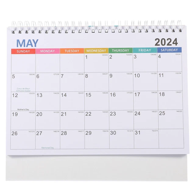 SMALL DESK CALENDAR 2025 standing flip 2025 Calendar Planning Flipped