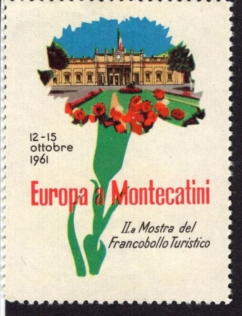 Aschenputtel Briefmarken - Italien Montecatini 1961 EXPO 40x53mm