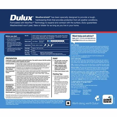 DULUX 4L EXTERIOR Paint Weathershield Low Sheen Black £85.94 PicClick UK