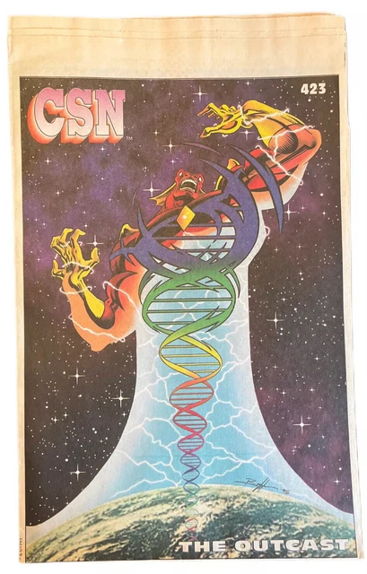 Vtg 1995 Comic Shop News CSN Magazine 423 Valiant Universe The Outcast Front GUC