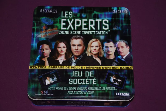 CSI CRIME SCENE INVESTIGATION LES EXPERTS - Tilsit - Jeu de Société boite métal