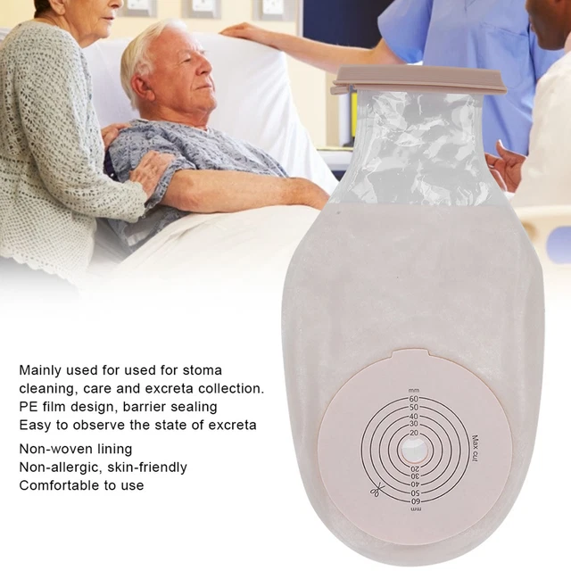 10pcs OnePiece Silicone Colostomy Bag SkinFriendly Ostomy Bag Pouch For Heal NOW