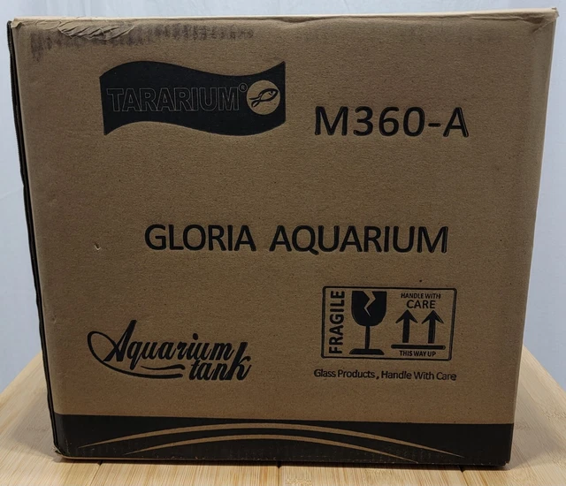 Betta Fish Tank Glass 5 Gallon Self Cleaning Small Aquarium Starter Kits Desktop