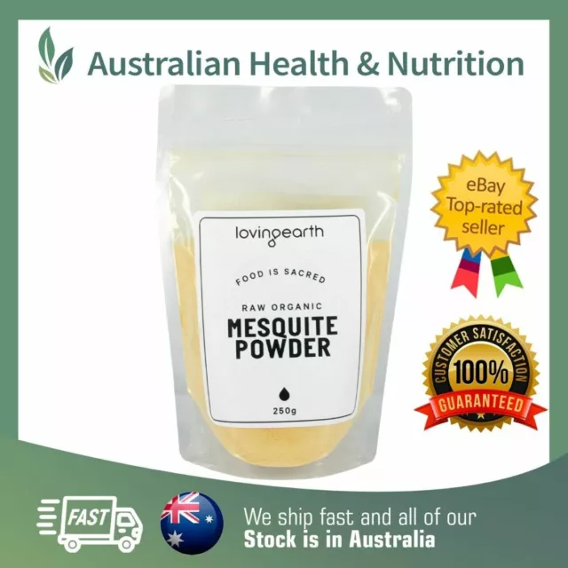 Loving Earth Organic Raw Mesquite Powder 250Gm + Free Shipping & Sample