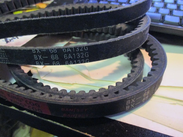 2 Pcs V Belts for Sicma, Kioti, First Choice, Phoenix 60" Finish mower 6722068