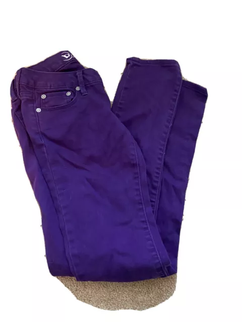 Bullhead Black Pac Sun Womens Jeans Super Skinny Purple Size 0