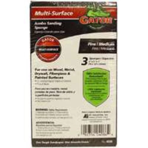 Gator 4086 Jumbo Sanding Sponge, 3"x5"x1"