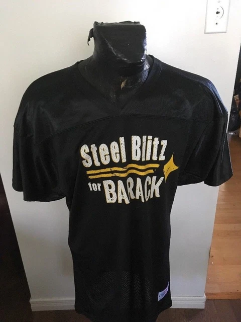 Da Uomo Medio Calcio Maglia Acciaio Blitz Per Barack Obama #12 2012