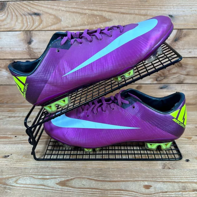 NIKE MERCURIAL VAPOR Superfly III FG Size UK 7 Purple Yellow RARE Football Boots 175.99 PicClick UK
