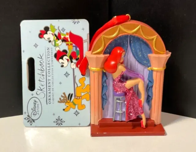 Disney Store 2015 Sketchbook Ornament JESSICA RABBIT & ROGER RABBIT RARE NWT
