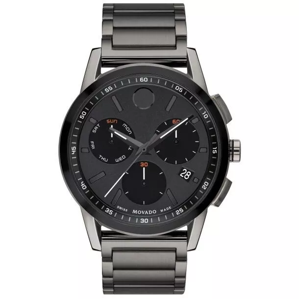 NEW MOVADO MUSEUM Sport Black Dial Gunmetal PVD 42mm Men s Watch 0607226 1295 659.99 PicClick