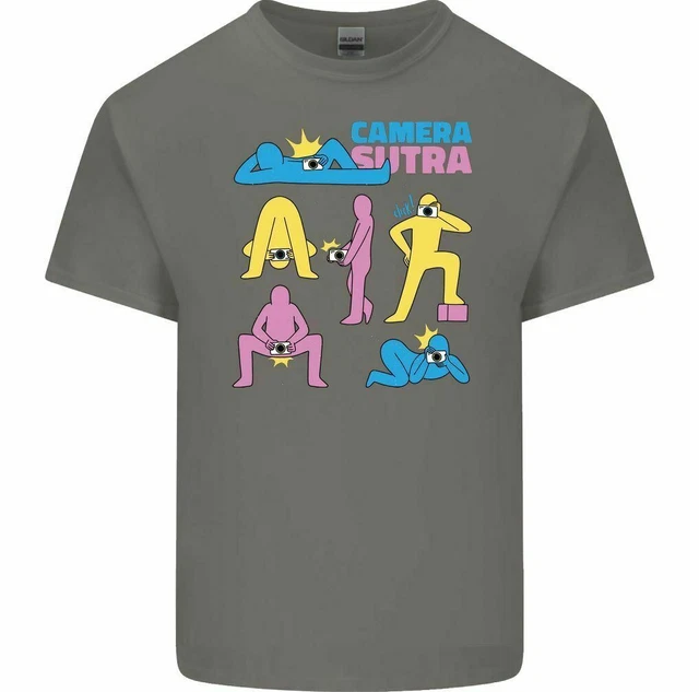 T-shirt divertente da uomo Camera Sutra fotografia fotografo nudo rude 2