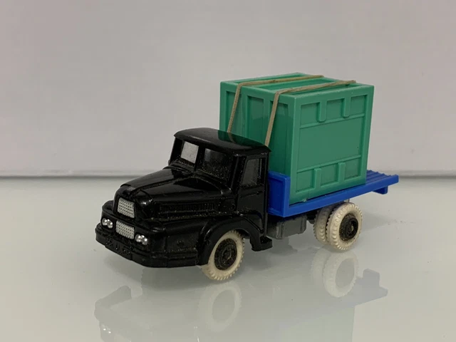 Camion NOREV Clé Gaget Unic Porte-container – Échelle 1/90 HO – Jaune