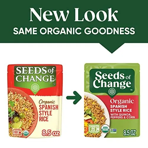 SEEDS OF CHANGE Organic Spanish Style Rice Microwaveable Ready to Heat 8.5 Ou... 3