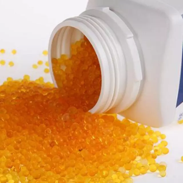 Silica Gel - Indicating Orange - Reusable Desiccant - Bead size 2-4 mm