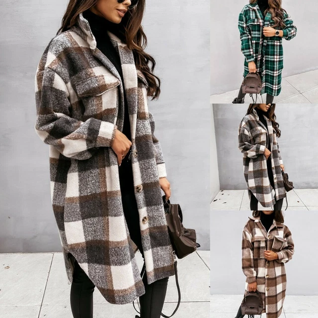 Chemise a carreaux online longue femme