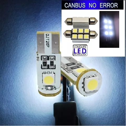 Kit 4 Ampoule Led Smd Plaque + Veilleuse Canbus Vw Golf 5 Tdi R32 Gti 90 105 140