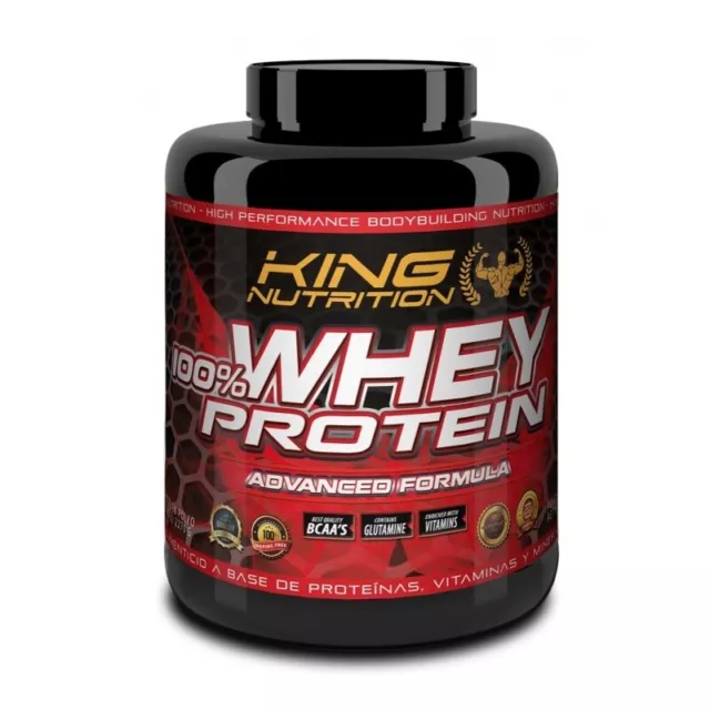 PROTEINA 100% WHEY PROTEIN 2,27Kg Chocolate Avellanas KING NUTRITION