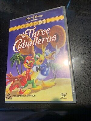 The Three Caballeros Dvd Region 4 Rare Walt Disney