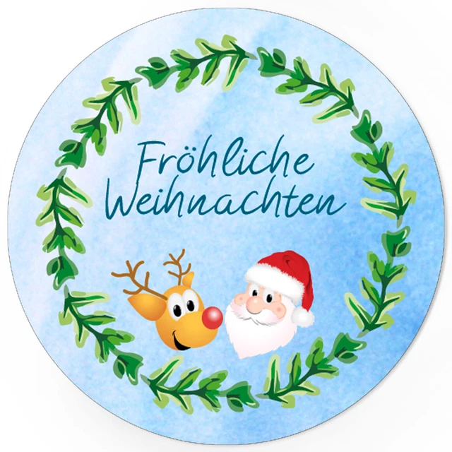 48 Weihnachtsaufkleber Geschenk Aufkleber Etiketten Weihnachten Xmas Sticker 3