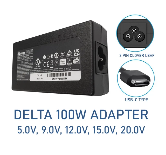 Caricabatterie USB C 65 W Per Computer Portatile Dell Latitude 3540 5520 5530 5540 5550 5420 5430 5440 5450 7420 7430 7440 Inspiron 14 16 7620 Chromebook 3100 E Xps 13 89772362 - Foto 10